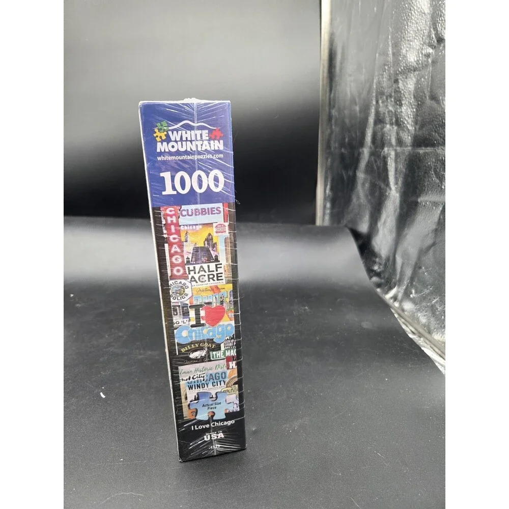 White Mountain 1000 Piece Puzzle I Love Chicago Collage
